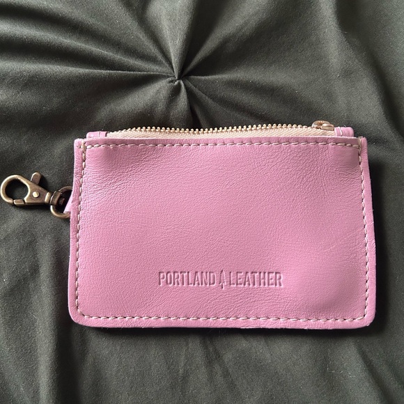 Portland Leather pink Key & Card Holder